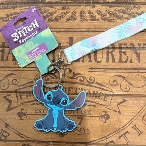 Disney Stitch Blue and Purple Keychain